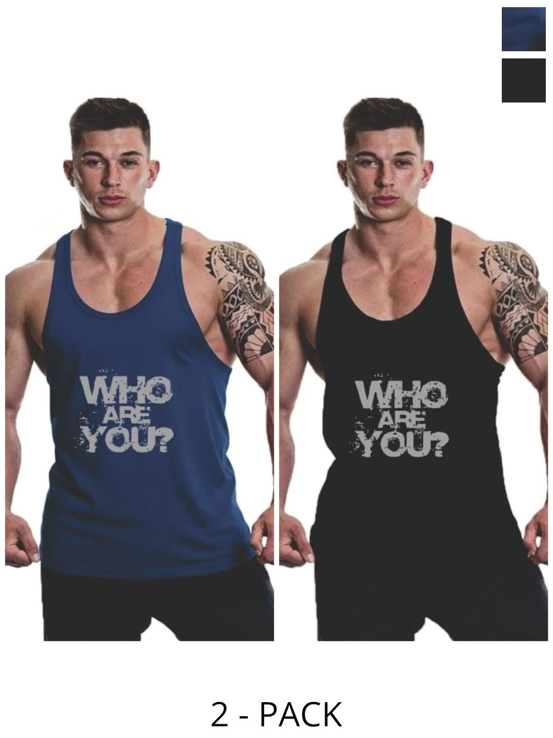 FURRR Pack of 2 Printed Assorted Cotton Blend Gym Vest-picture-15