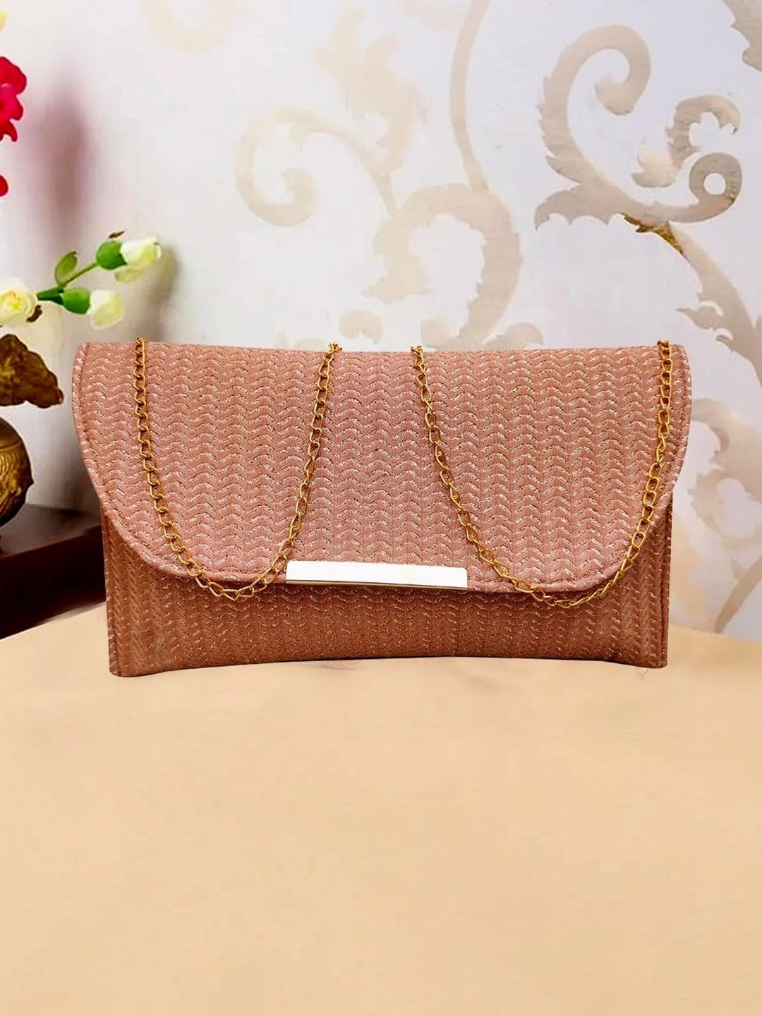 JIVON Textured Envelope Clutch-image-49