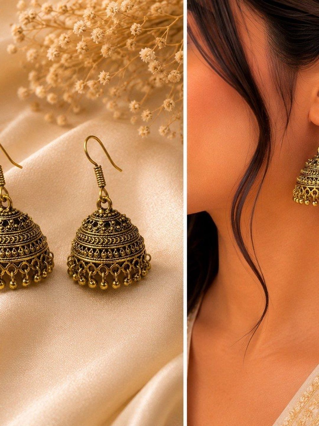 RAVICAA STERL Circular Jhumkas Earrings-picture-48