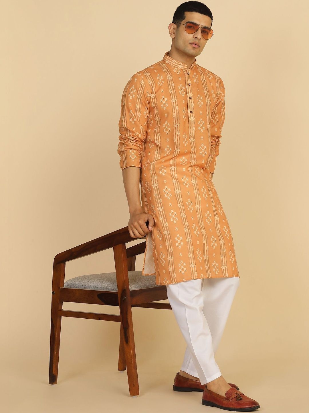 Anouk Mirage Men Ethnic Motifs Printed Regular Kurta with Pyjamas-picture-15
