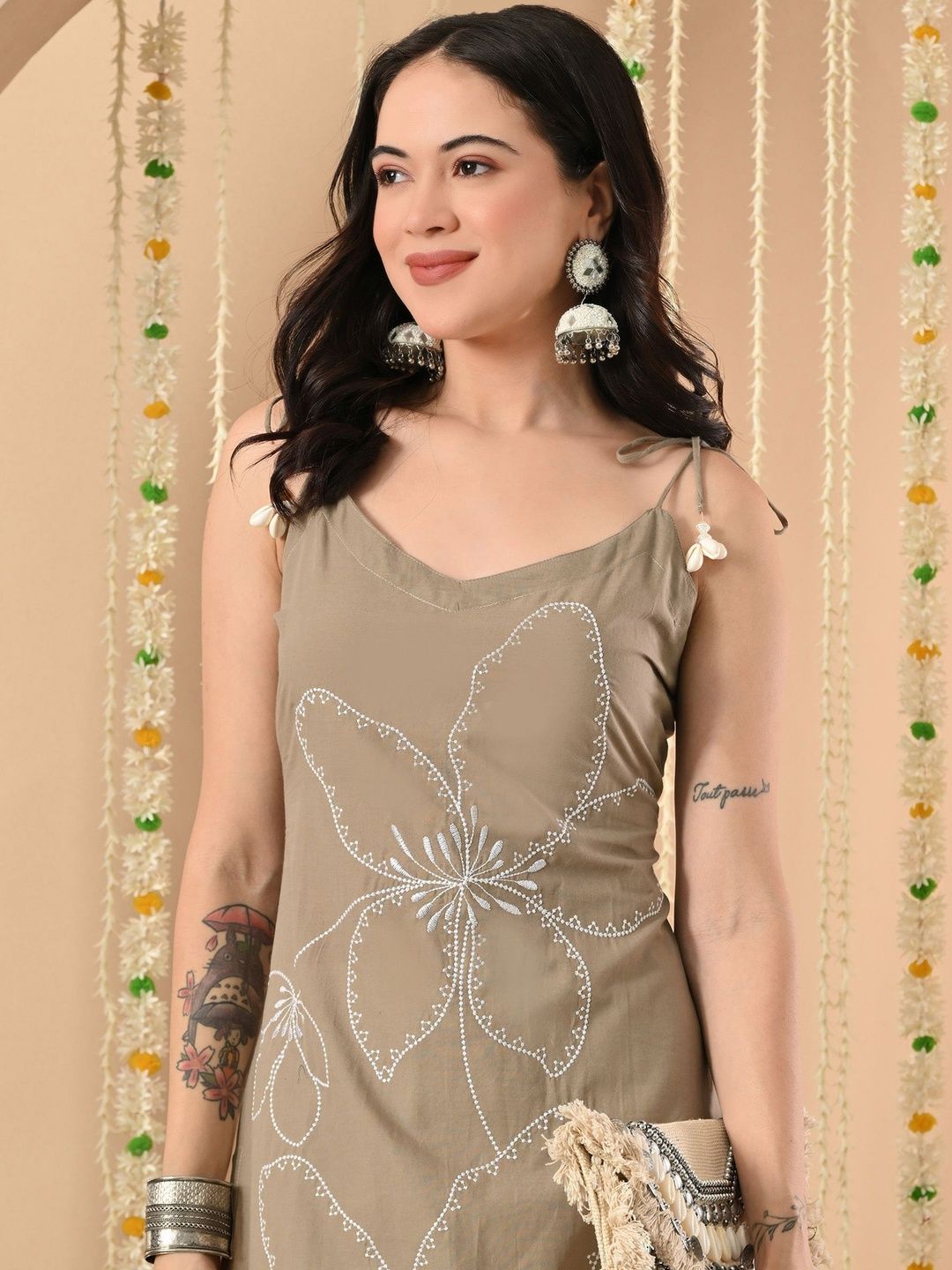 Anouk Women Printed Sequinned Kurta-image-17