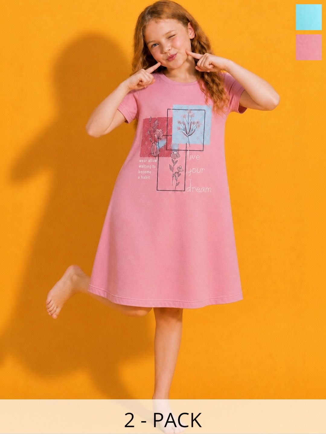 TotzTouch Girls Printed Nightdress-picture-15