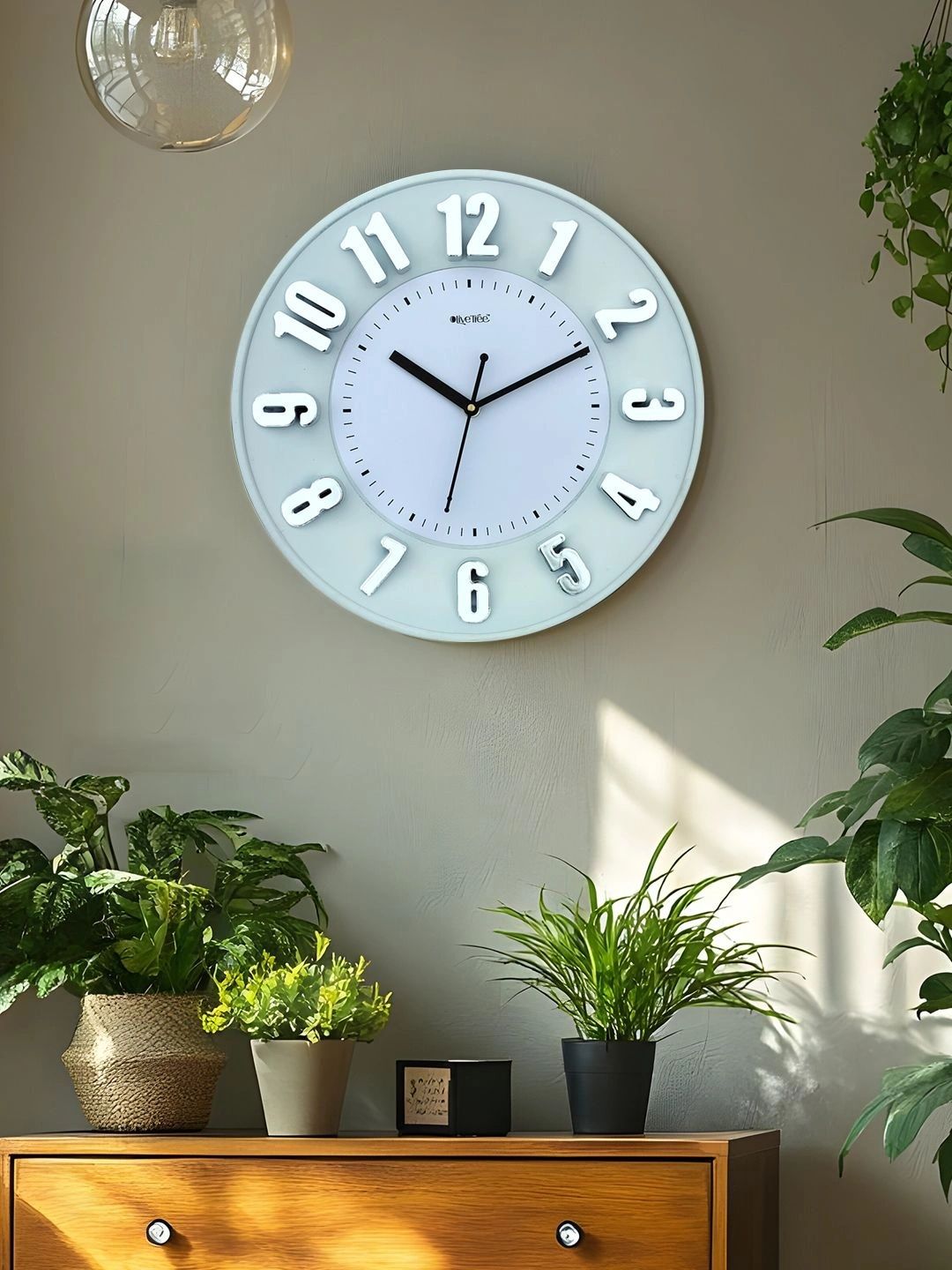OLIVE TREE Multicoloured Contemporary Wall Clock-image-9