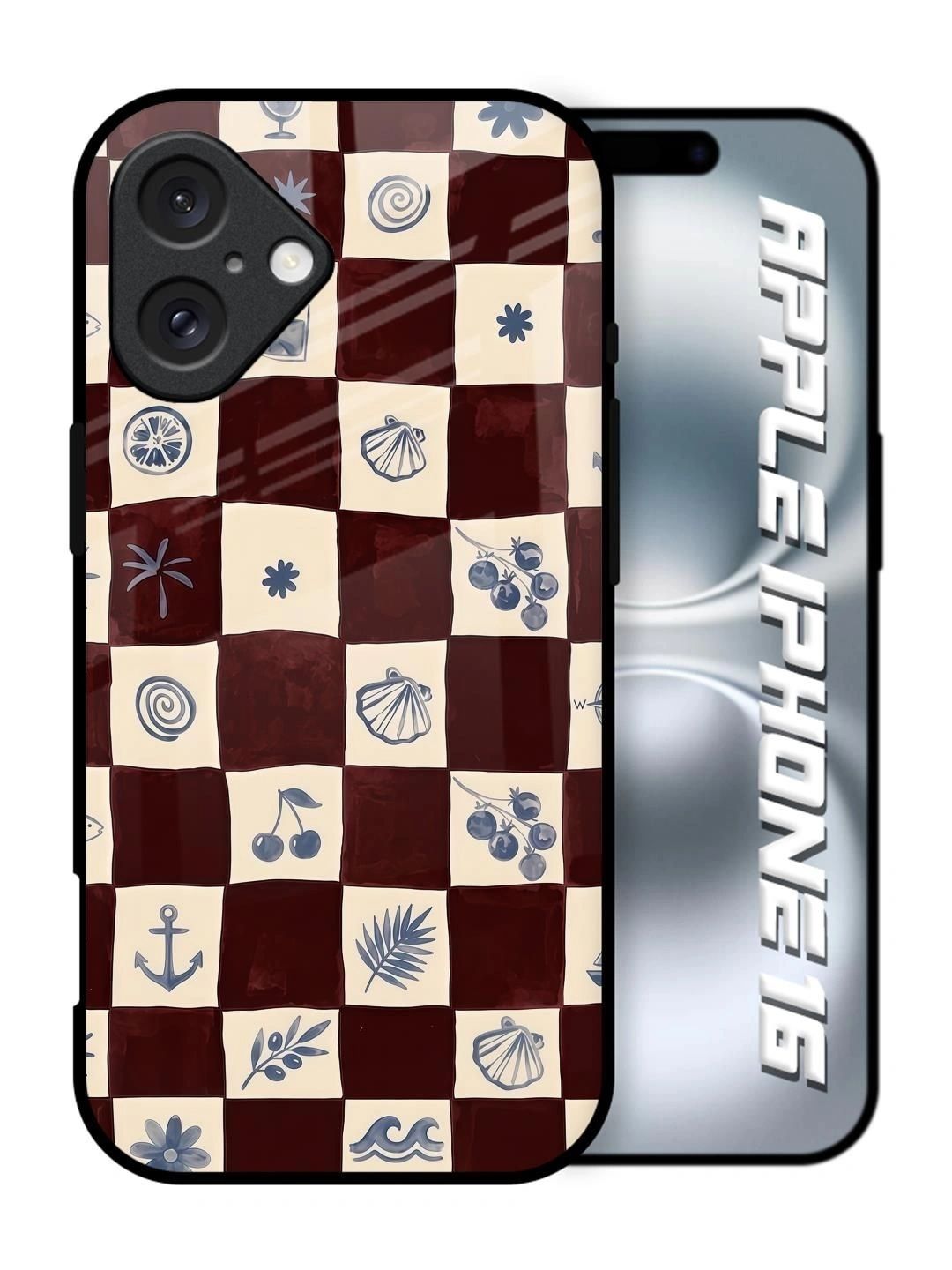 QRIOH Tropical Printed iPhone 16 Back Case Mobile Accessories-picture-21