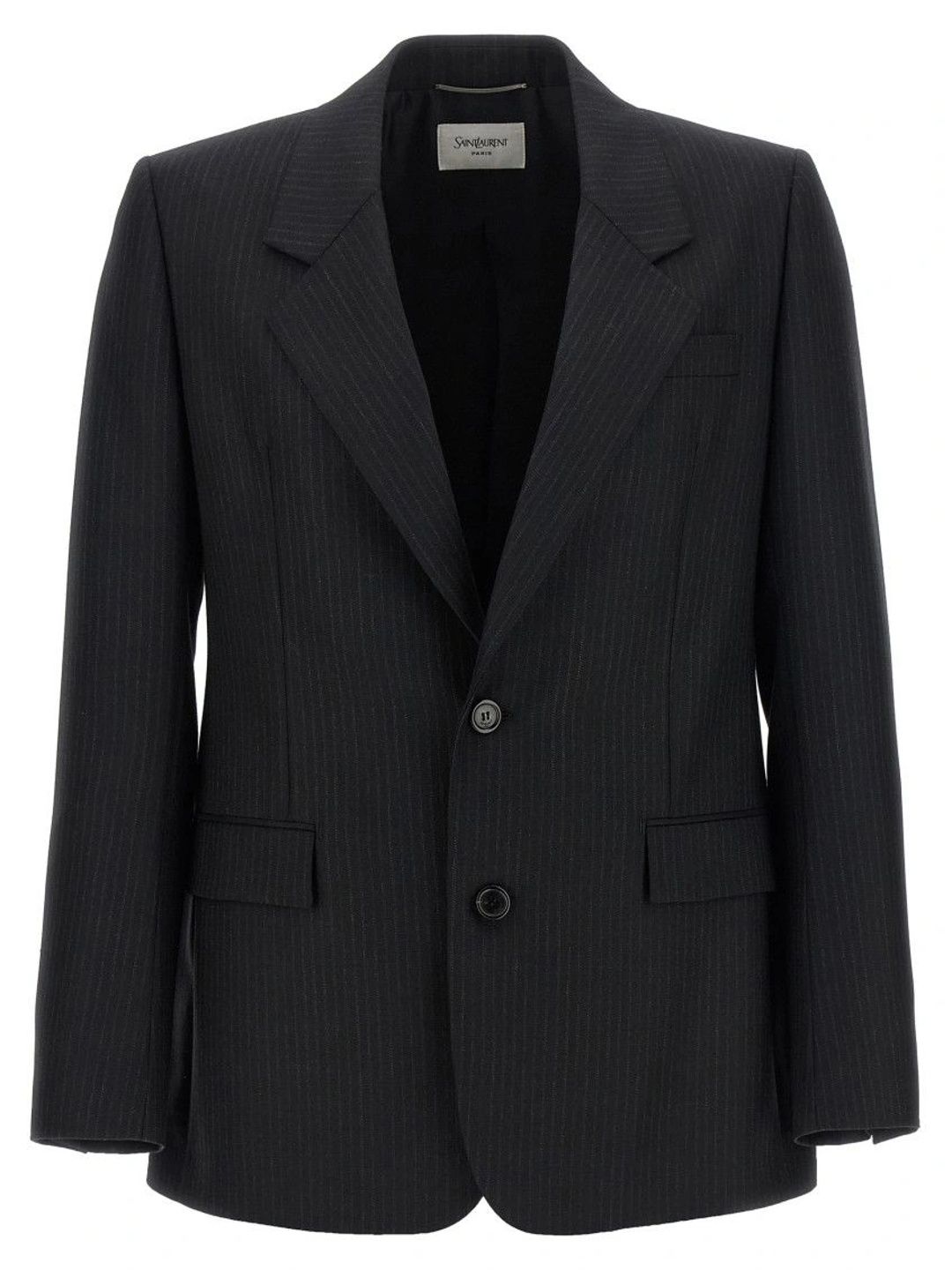 Saint Laurent Black Notched Lapel Blazer-picture-39