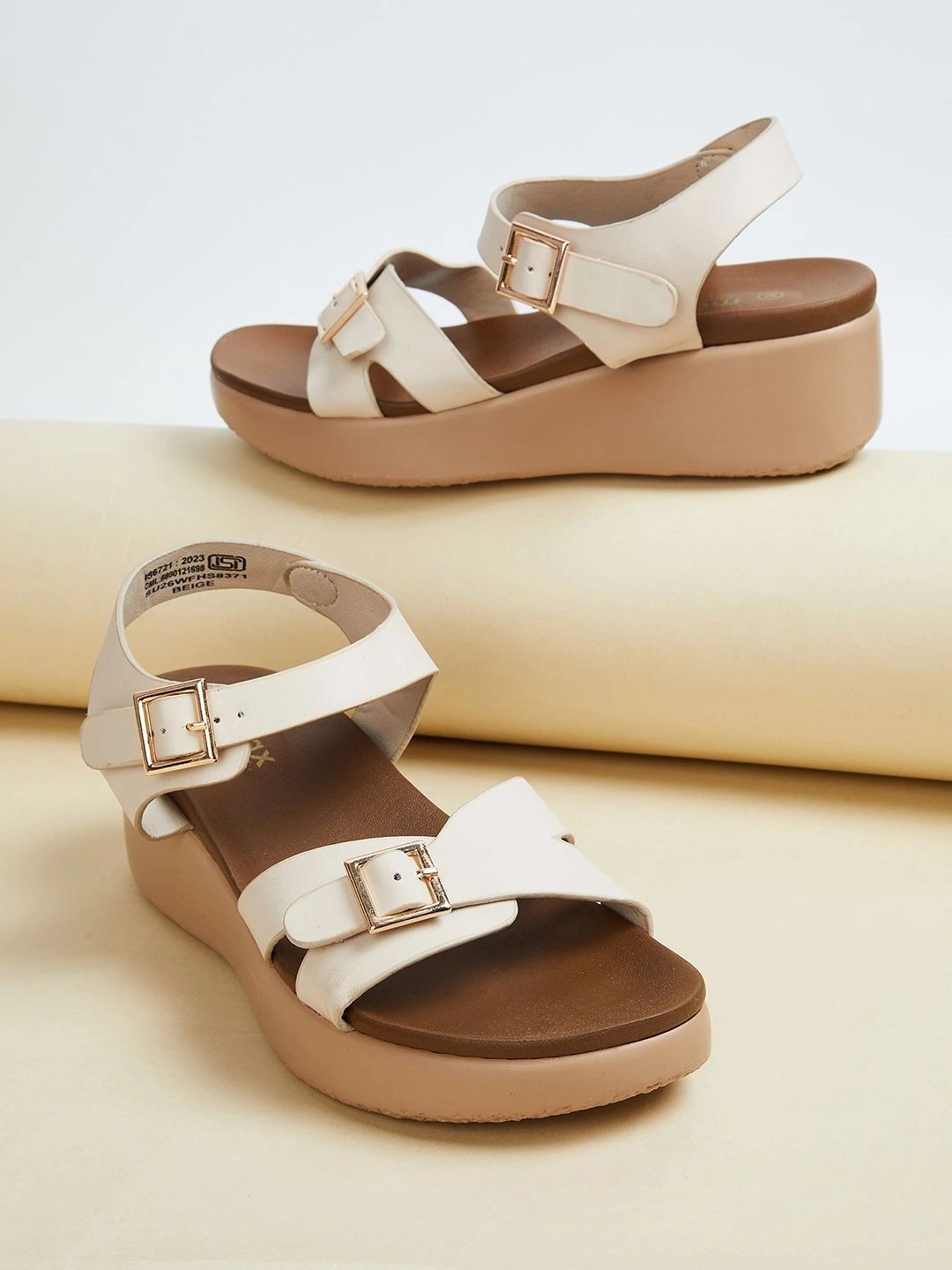 max PU Wedge Sandals with Buckles-picture-23