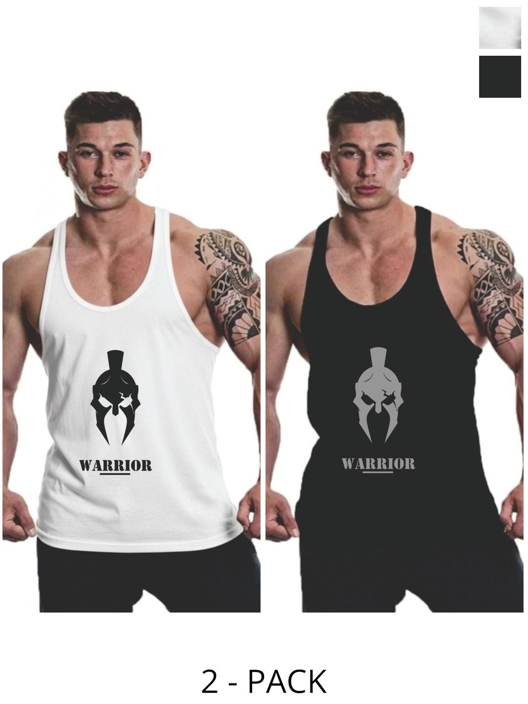 FURRR Pack of 2 Printed Assorted Cotton Blend Gym Vest-picture-20