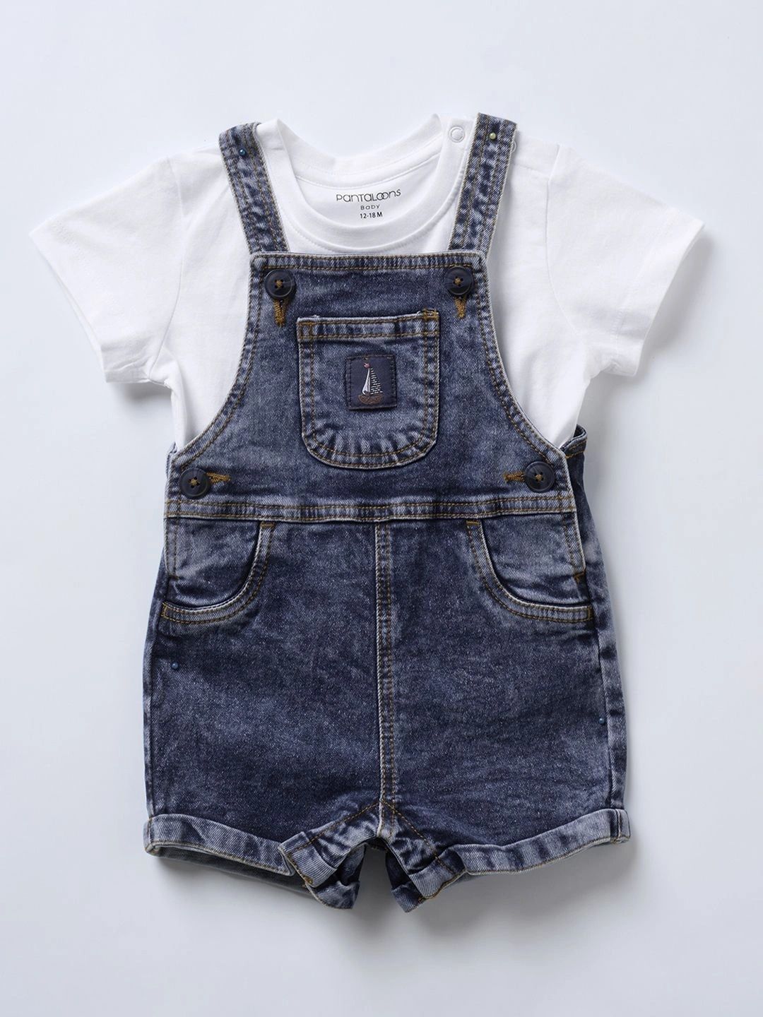 Pantaloons Baby Boys T-shirt with Shorts-picture-51