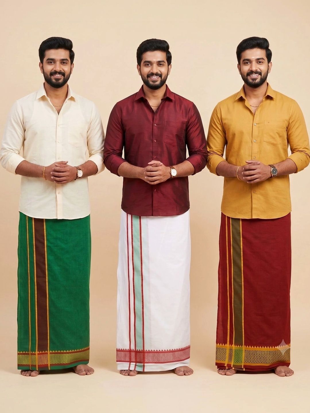 Hornbill Enterprises Men Cotton Dhoti Dhotis-picture-21