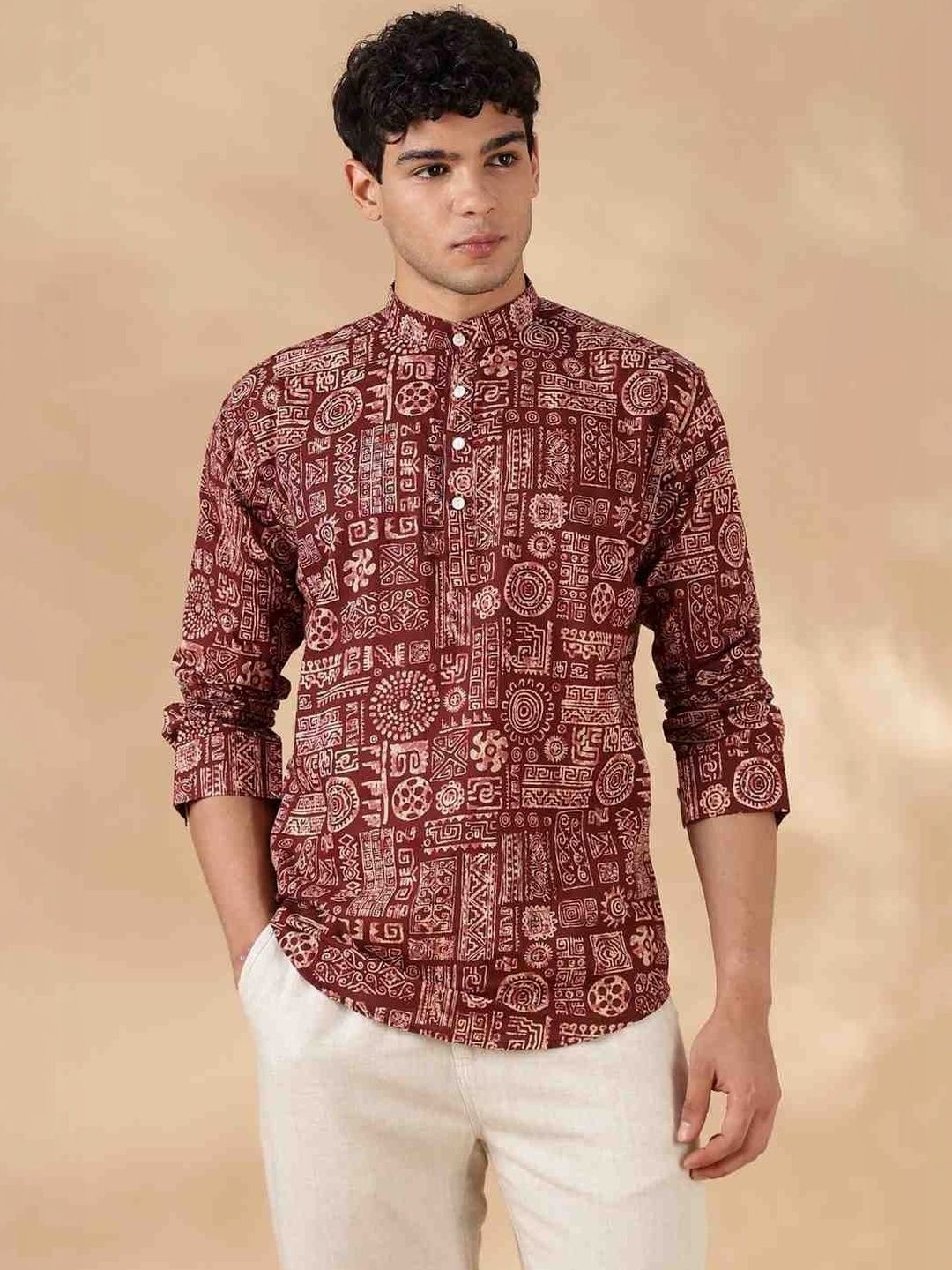 Anouk Men Paisley Printed Handloom Kurta-picture-27