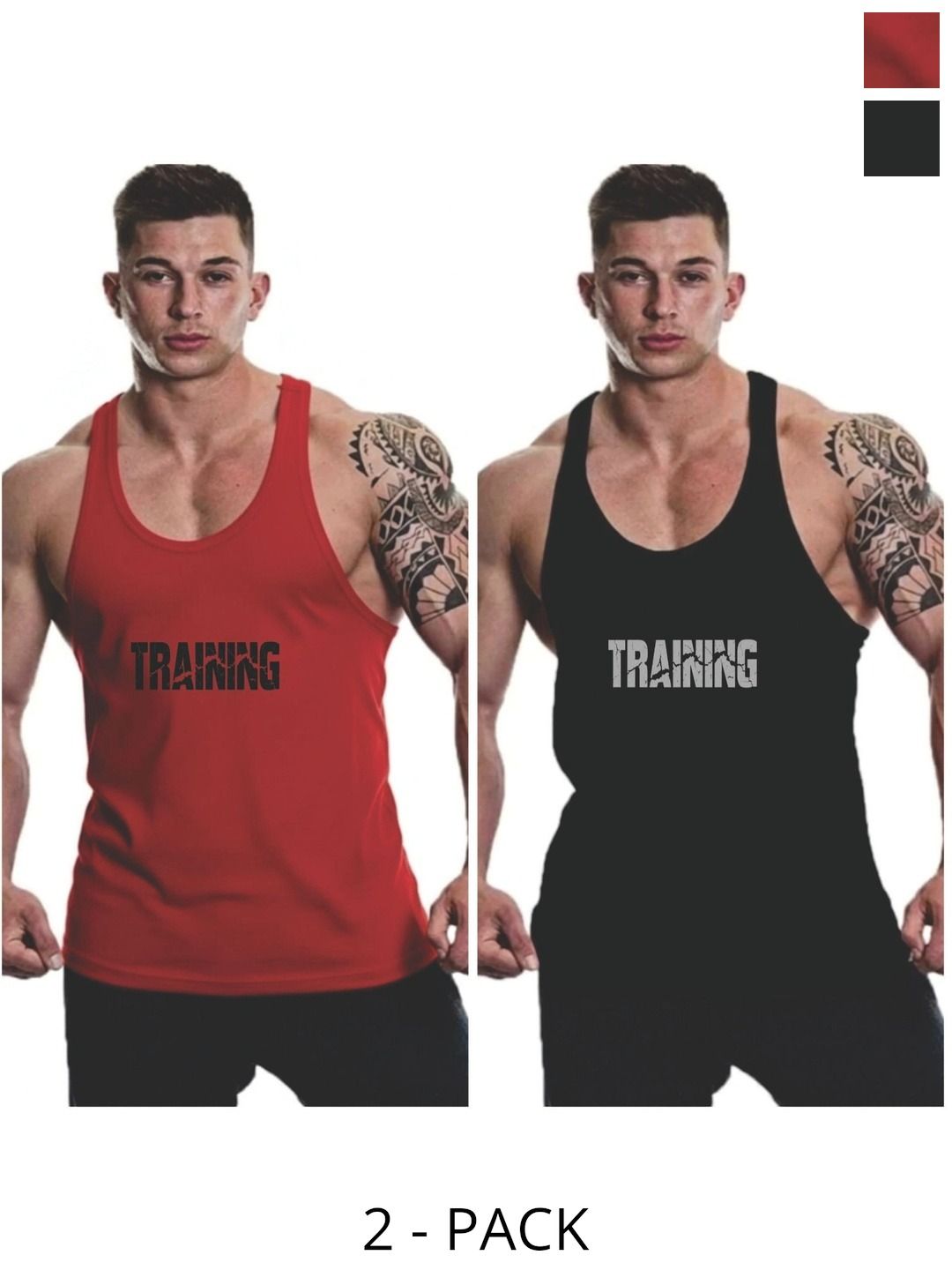 FURRR Pack of 2 Printed Assorted Cotton Blend Gym Vest-picture-26