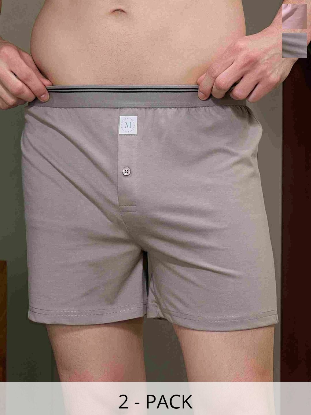 MAXZONE Pack Of 2 Mid-Rise Boxers-picture-39