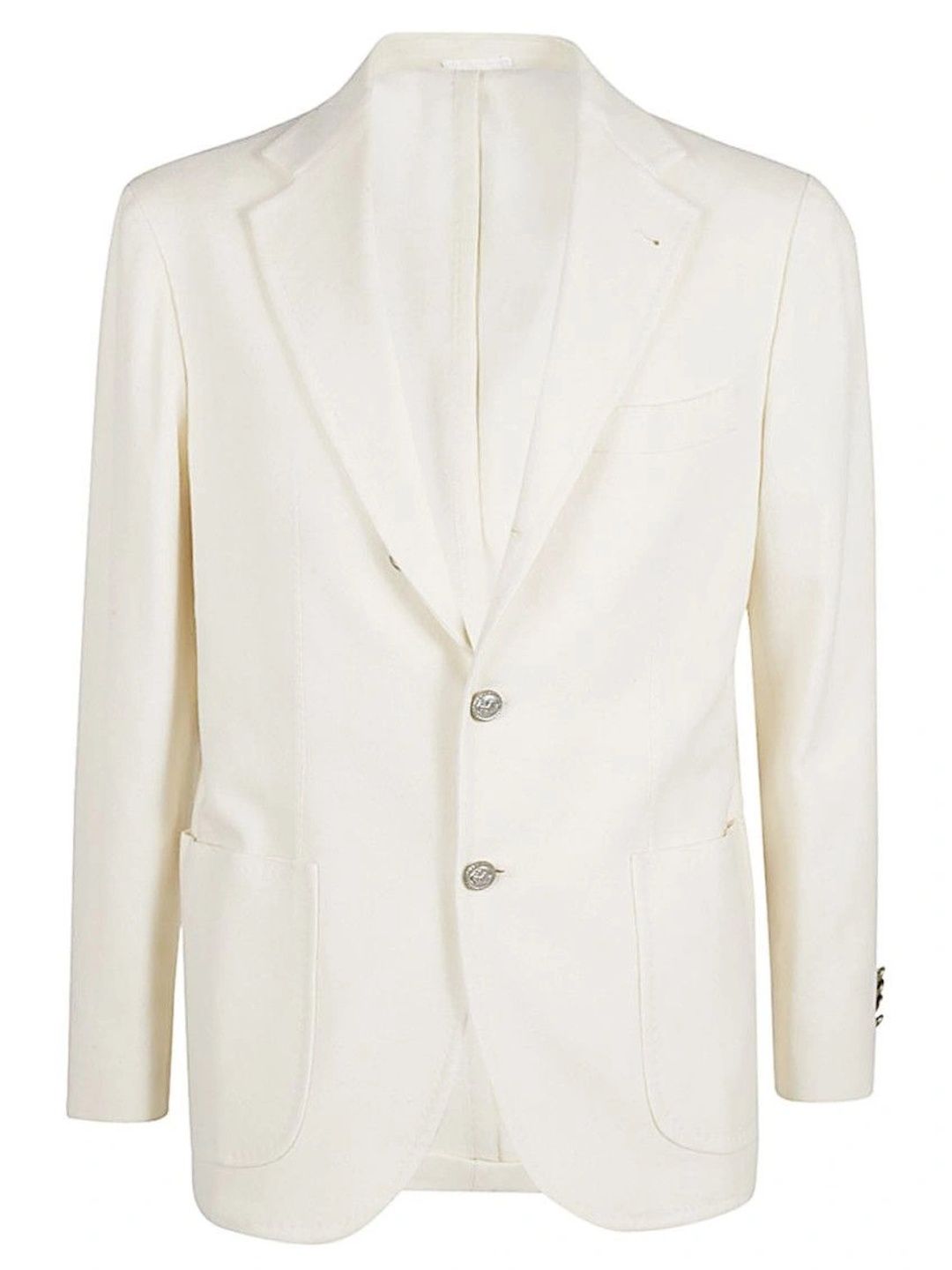 Sartorio White Single-breasted Wool Blazer-picture-25