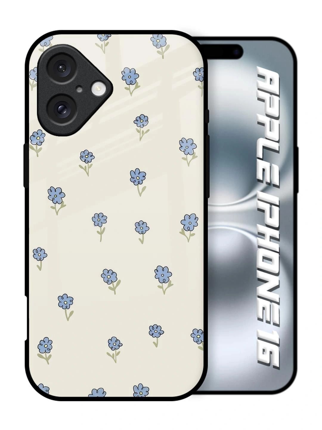 QRIOH Floral Printed iPhone 16 Back Case Mobile Accessories-picture-41