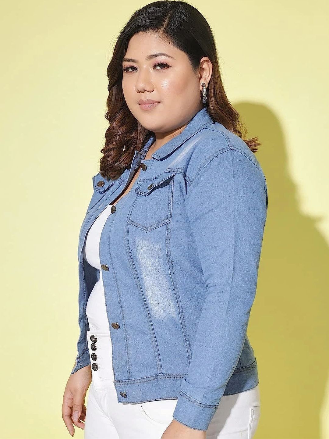 Moda Rapido Women Washed Outdoor Denim Jacket-picture-42