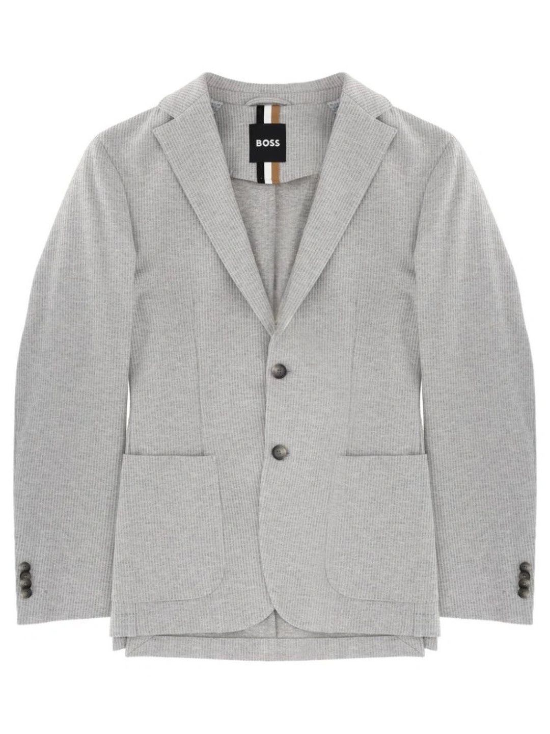 BOSS Light Grey Textured Blazer-picture-47