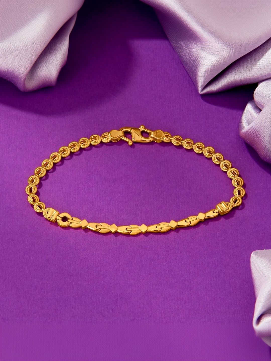 P N GADGIL JEWELLERS Kids 22 KT BIS Hallmark Gold Tiny Joy Bracelet- 7 g-image-49