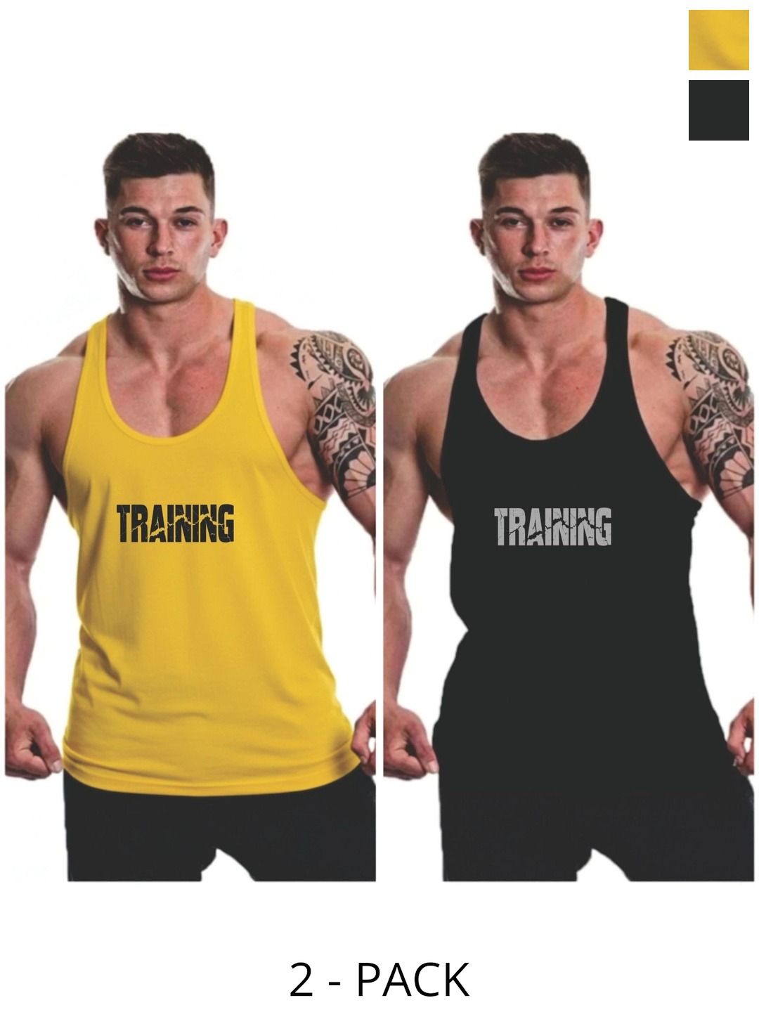 FURRR Pack of 2 Printed Assorted Cotton Blend Gym Vest-picture-24