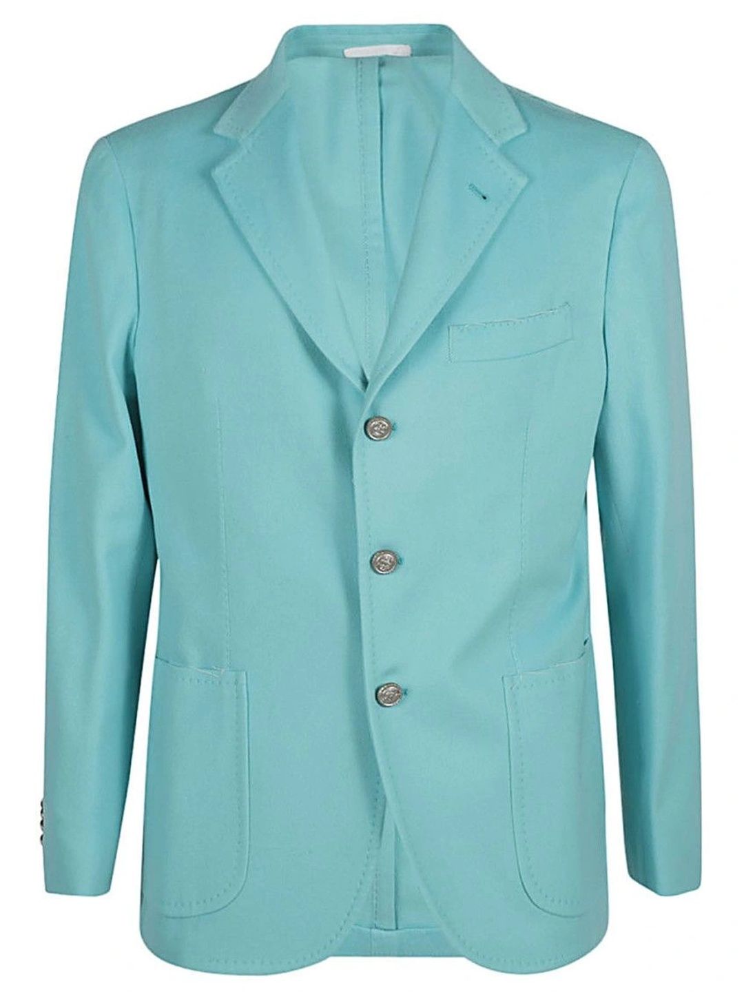 Sartorio Sky Blue Single-breasted Wool Blazer-image-2