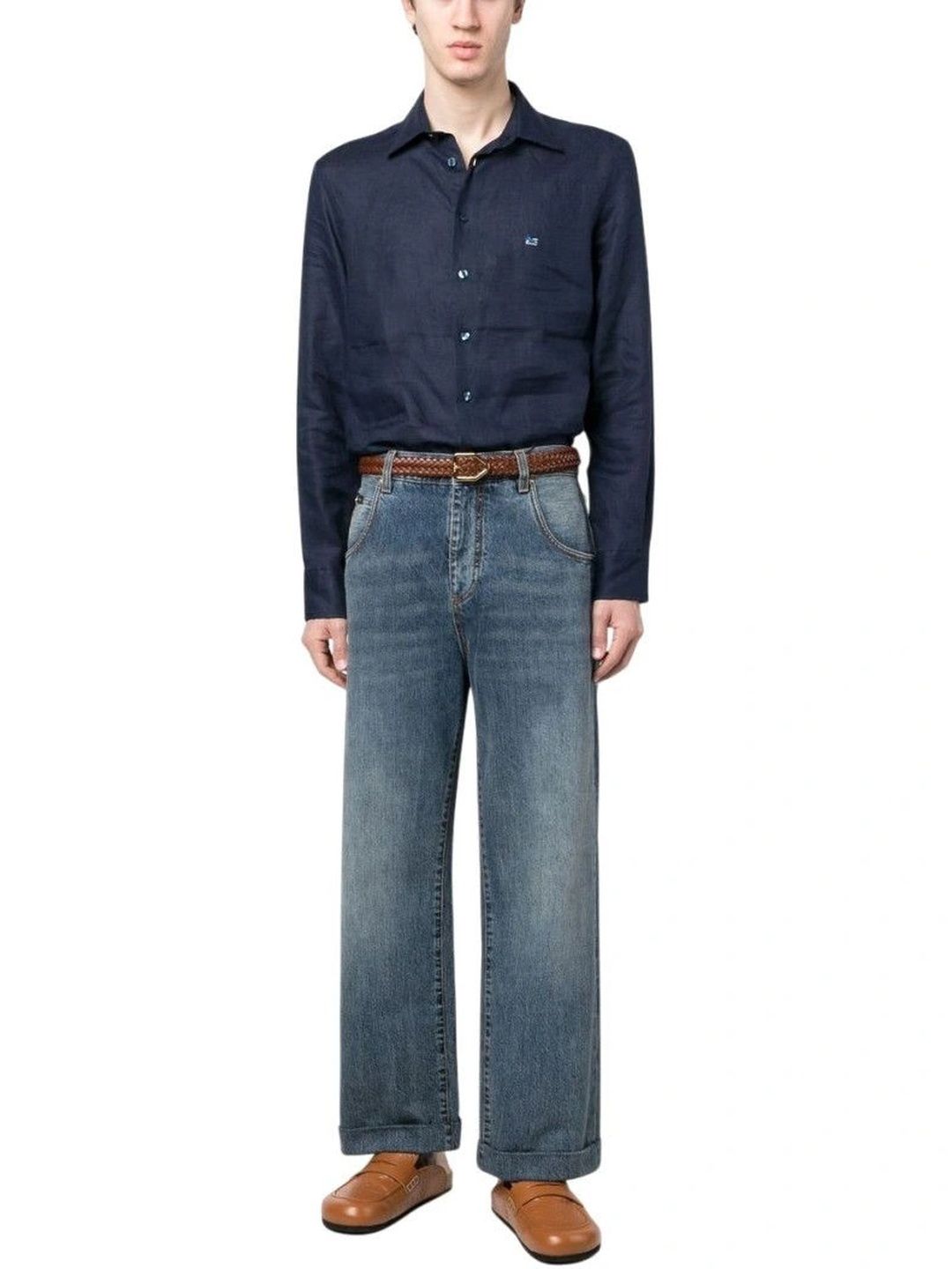 ETRO Men Straight Fit Mid-Rise Jeans-picture-50
