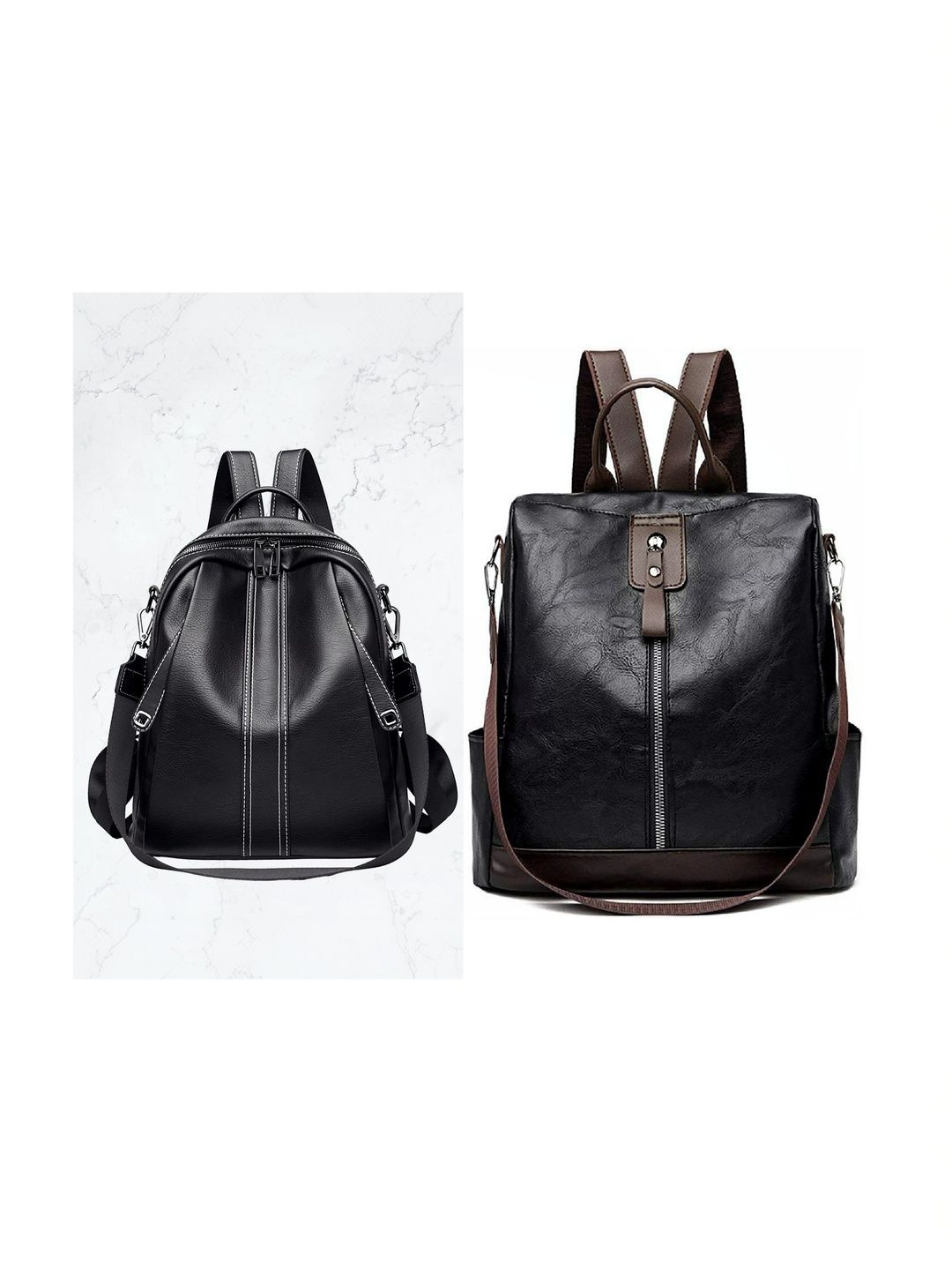 MomsyStore Women Contrast Detail Backpack-picture-53
