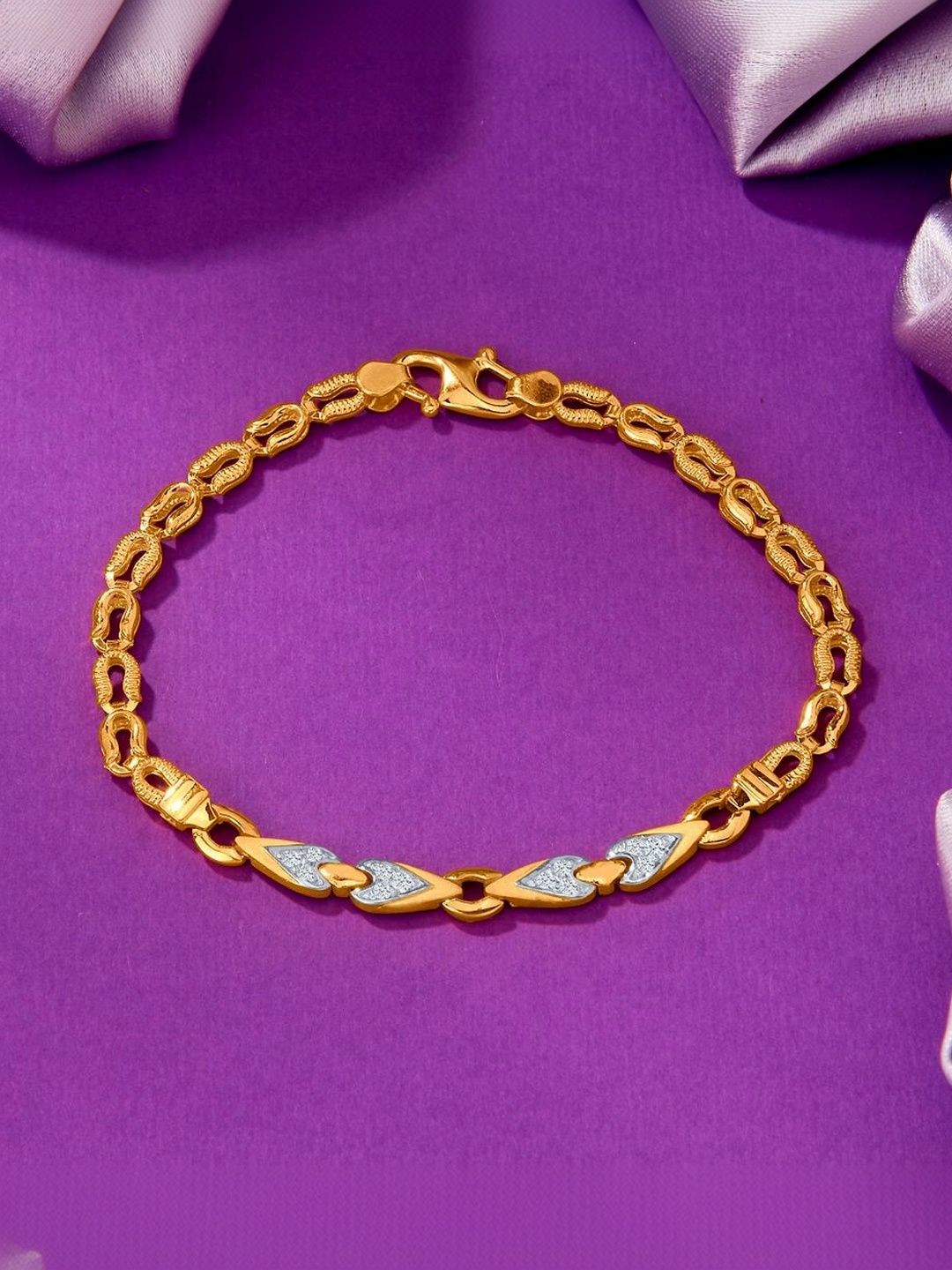 P N GADGIL JEWELLERS Kids 22KT Gold Myra Bracelet - 9 g-picture-48