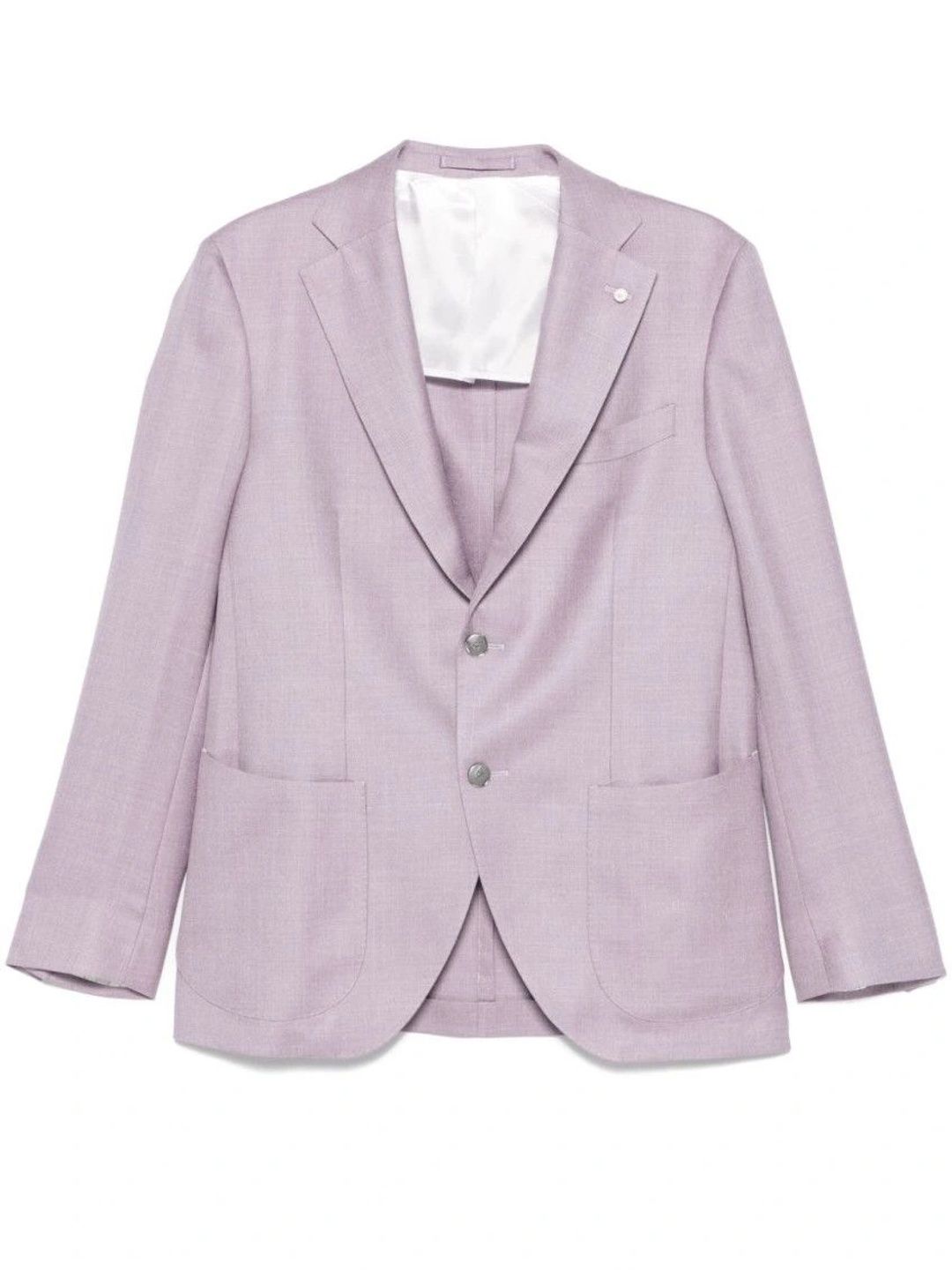 Luigi Bianchi Purple Linen Blazer-picture-12