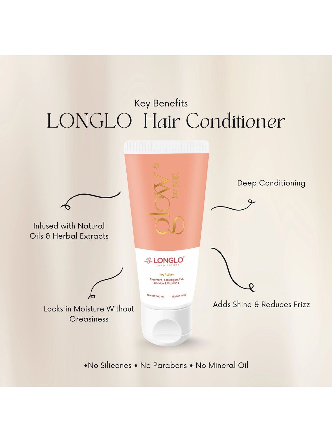 glowbynjk Longlo Hair Conditioner - 100 ml-image-9