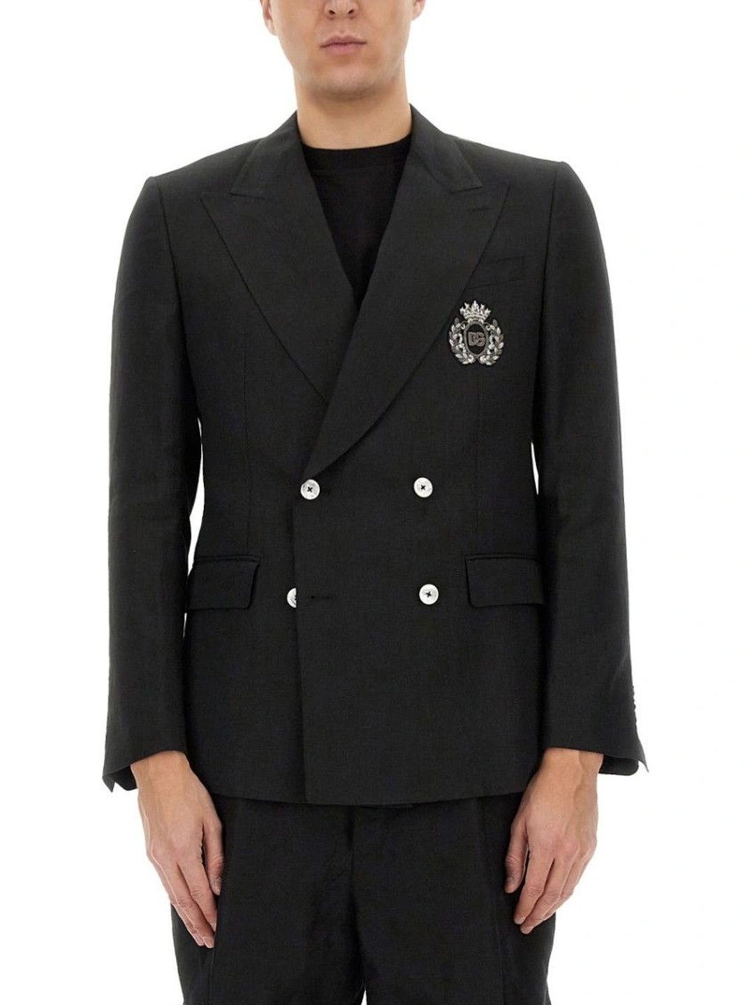 Dolce & Gabbana Black Peaked Lapel Blazer-picture-19