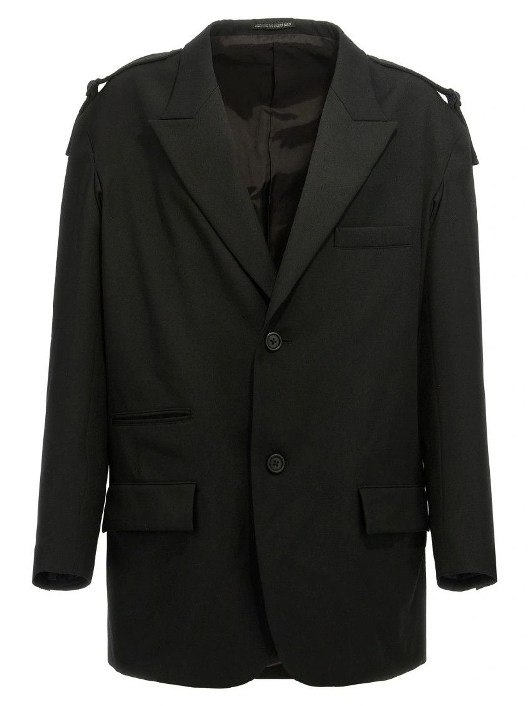 Yohji Yamamoto Black Single-breasted Blazer-picture-14