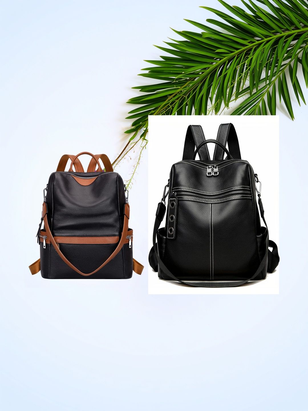 MomsyStore Women Contrast Detail Backpack-picture-46