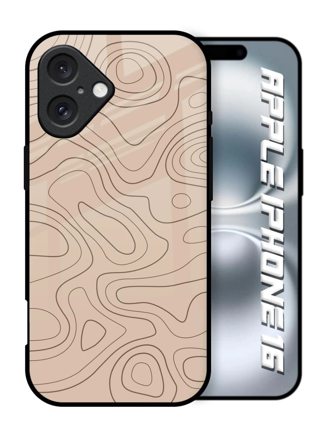 QRIOH Abstract Printed iPhone 16 Back Case Mobile Accessories-picture-47