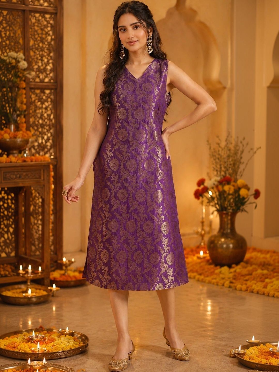 Anouk Jacquard Sheath Dress-picture-16