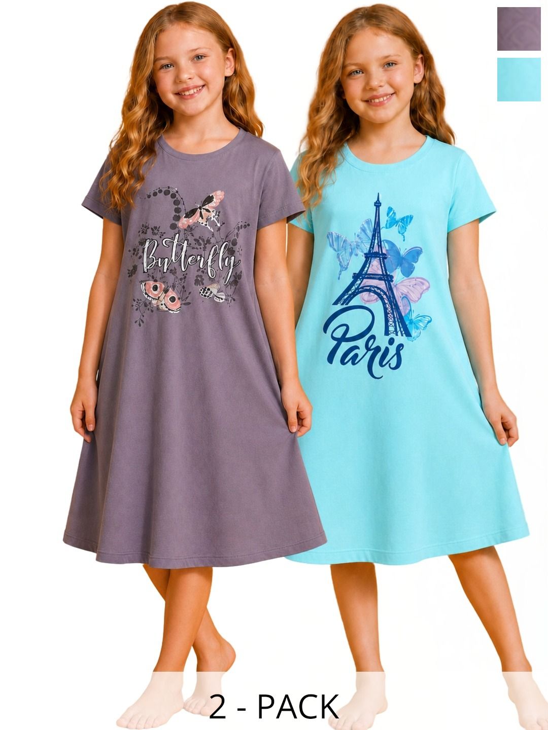 TotzTouch Girls Printed Nightdress-picture-14