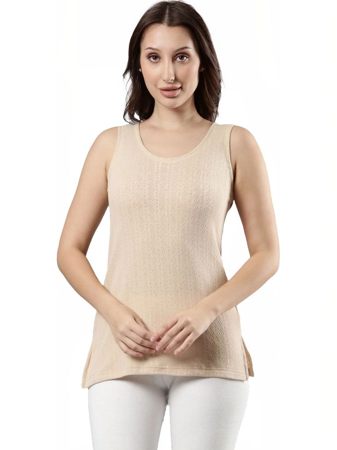 Femmora Ribbed Round Neck Thermal Top-picture-57
