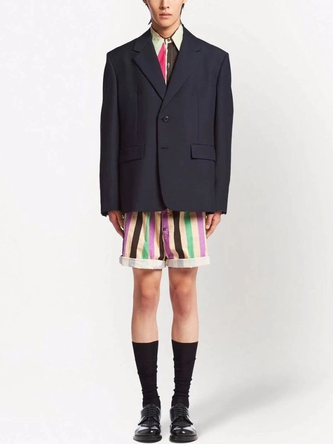 Prada Navy Single Breasted Blazer-picture-29