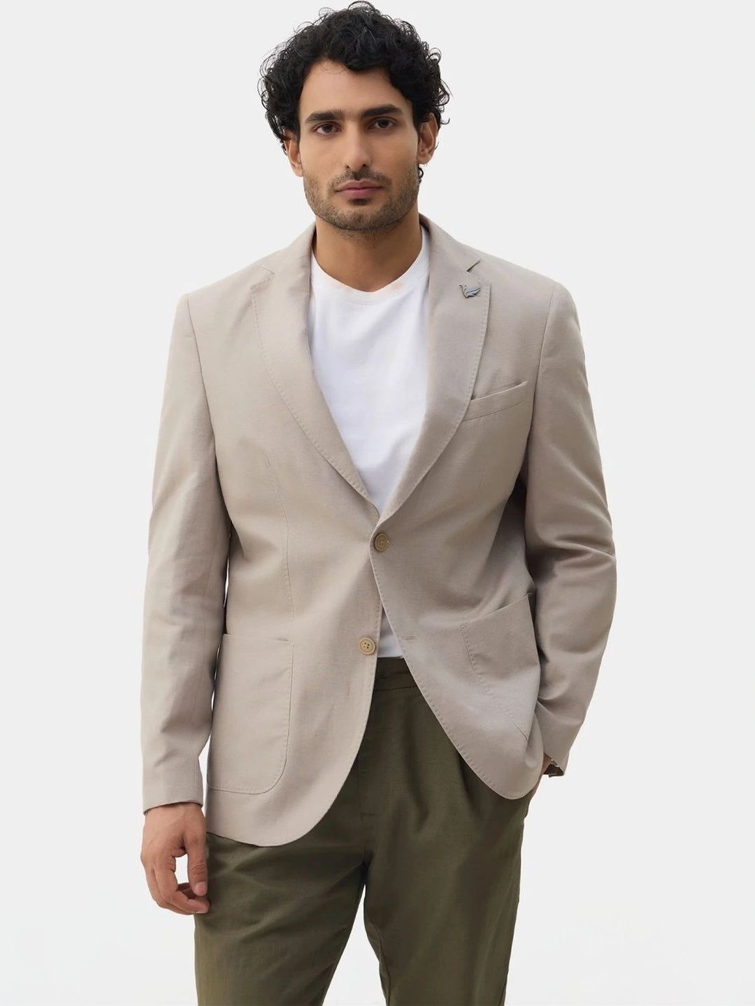 Blackberrys Notched Lapel Single-Breasted Slim Fit Formal Blazers-picture-30