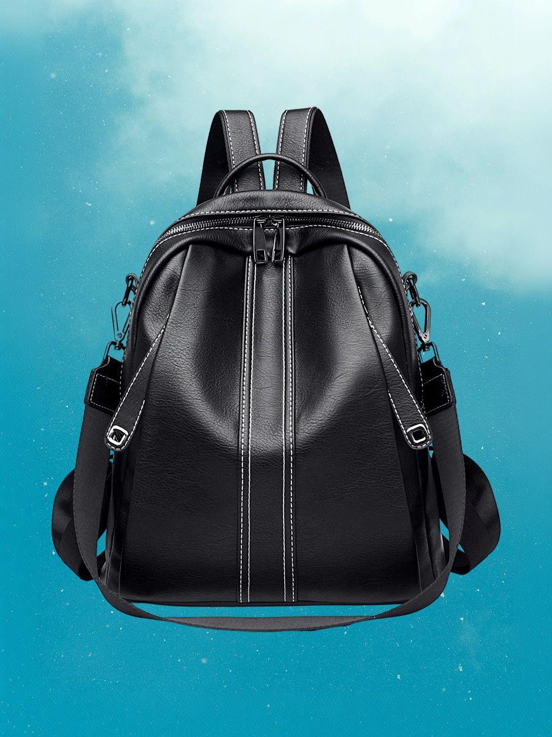 MomsyStore Women Contrast Detail Backpack-picture-11