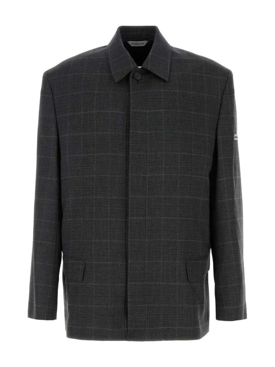 Balenciaga Dark Grey Check Blazer-picture-31