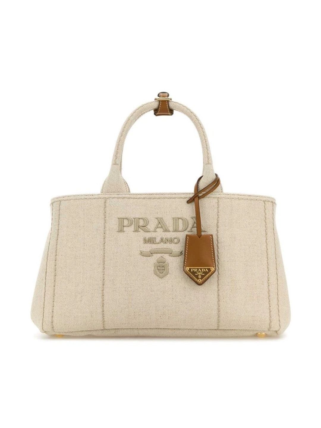 Prada Textured Structured Handheld Bag-image-21