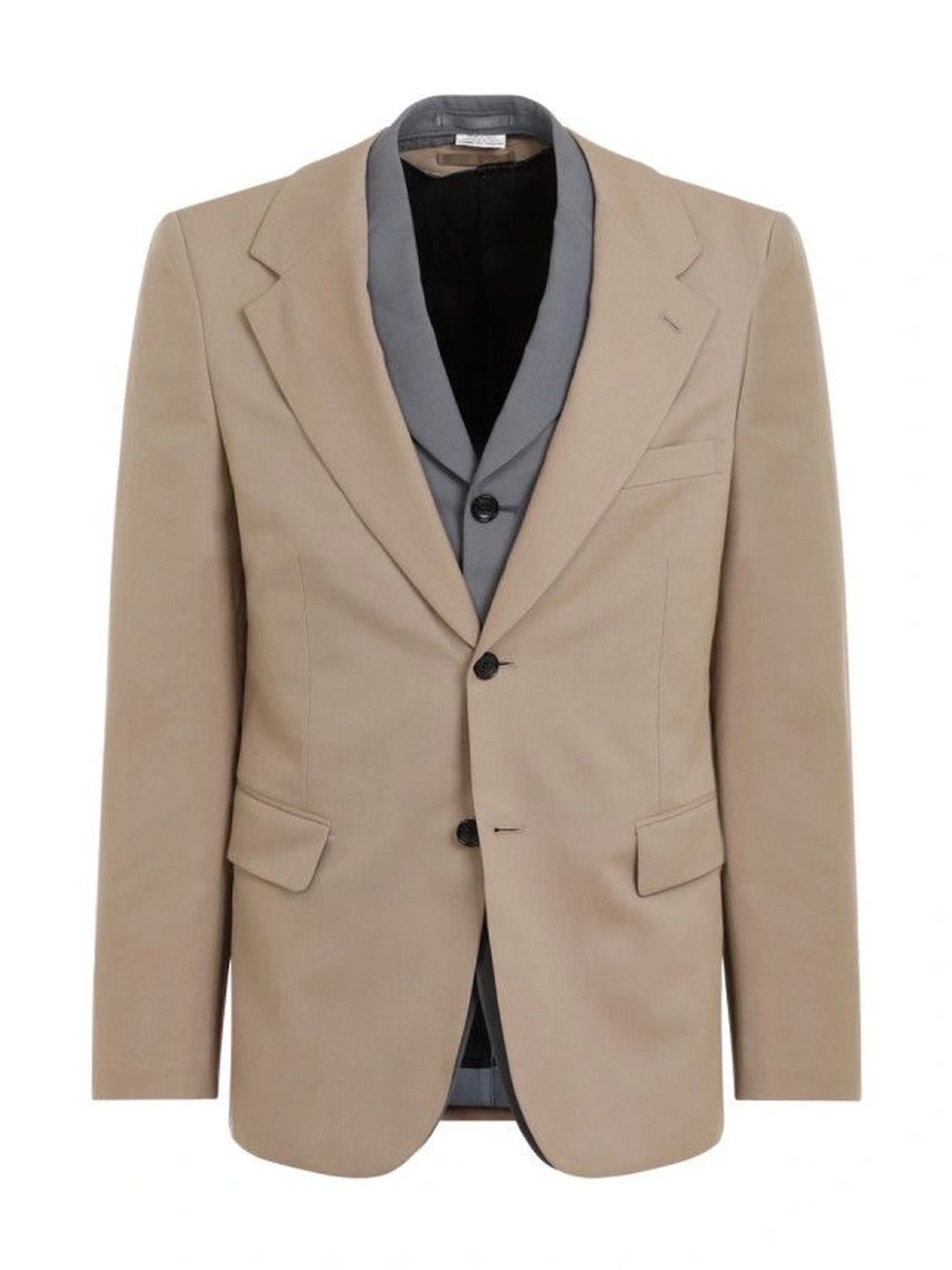 Comme Des Garcons Beige Regular Fit Blazer-picture-21
