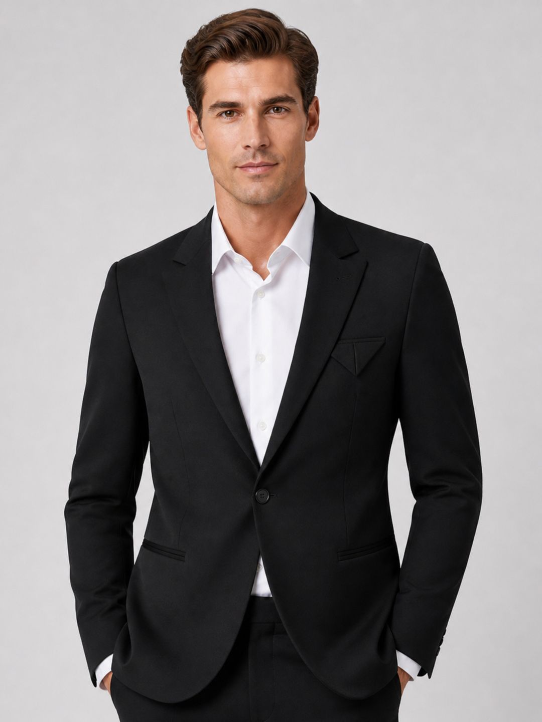 L'MONTE Imported Blazer for Men Formal Slim Fit with One Button Closure Coat for Wedding-picture-49