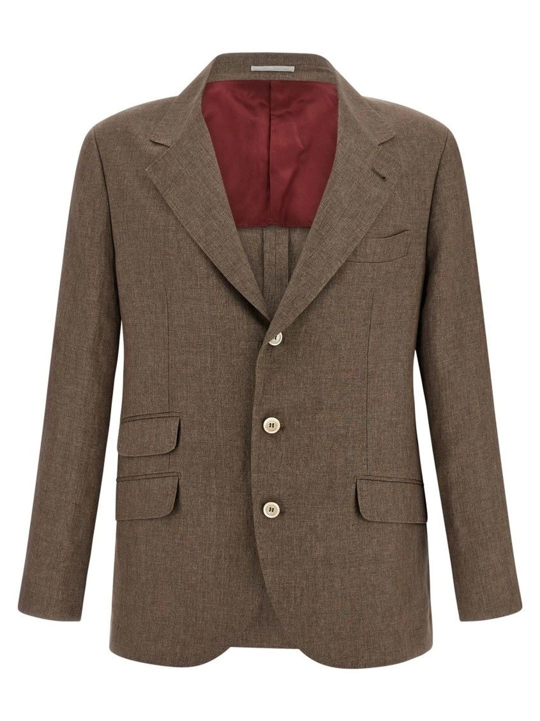 Brunello Cucinelli Notched Lapel Single-Breasted Formal Blazers-picture-17