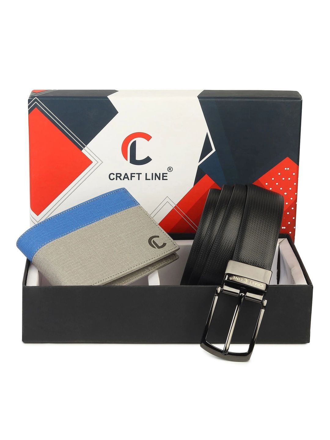 CRAFT LINE Men Colourblocked PU Two Fold Wallet-picture-40