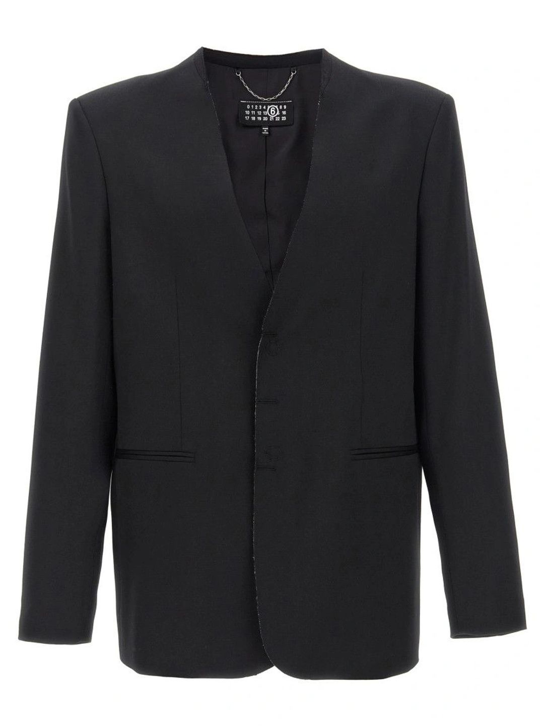 MM6 Maison Margiela Black Single-breasted blazer-picture-40
