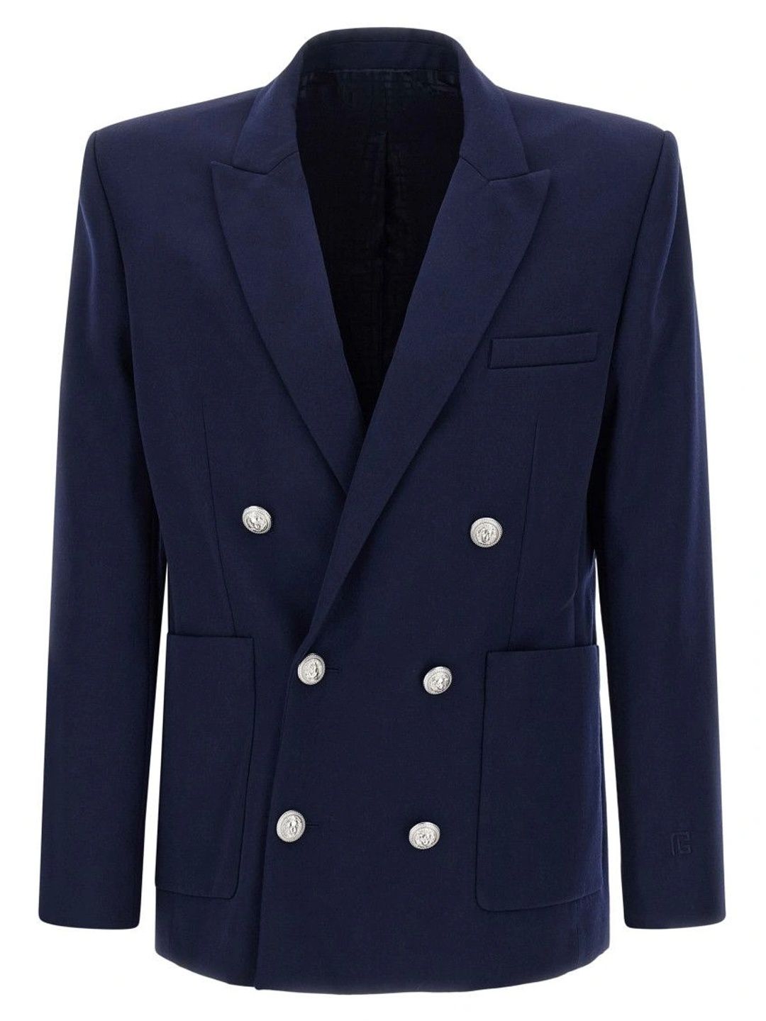 Balmain Blue Grain de poudre blazer-picture-15