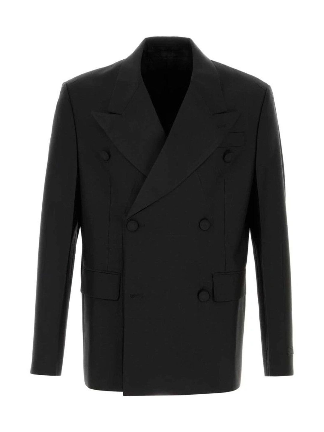 Prada Black Double-breasted Blazer-picture-25