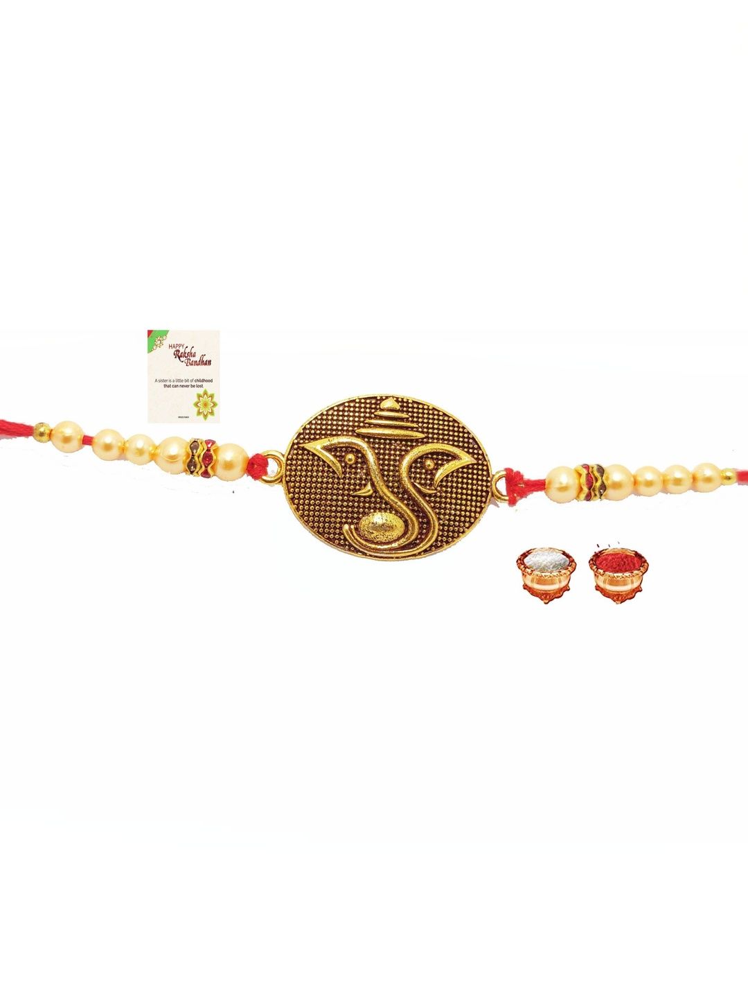 SPRHA Boys Artificial Beaded Thread Rakhi With Roli Chawal-picture-28