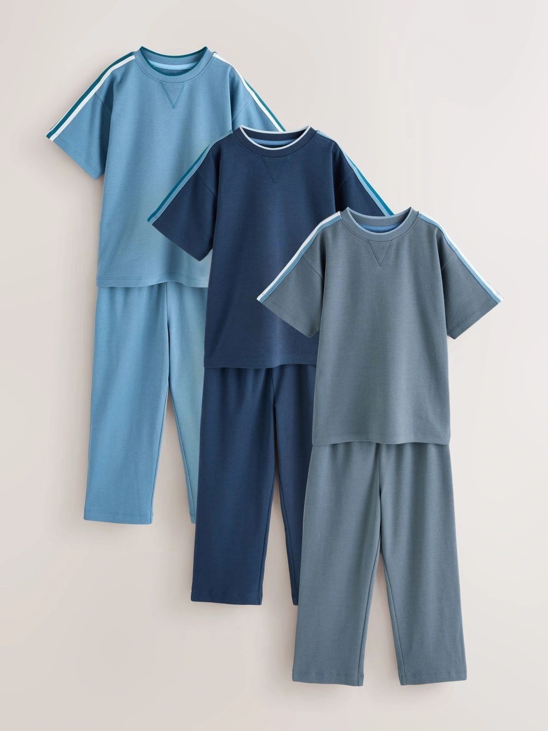 NEXT Boys Pack Of 3 Pure Cotton Night suit-picture-31
