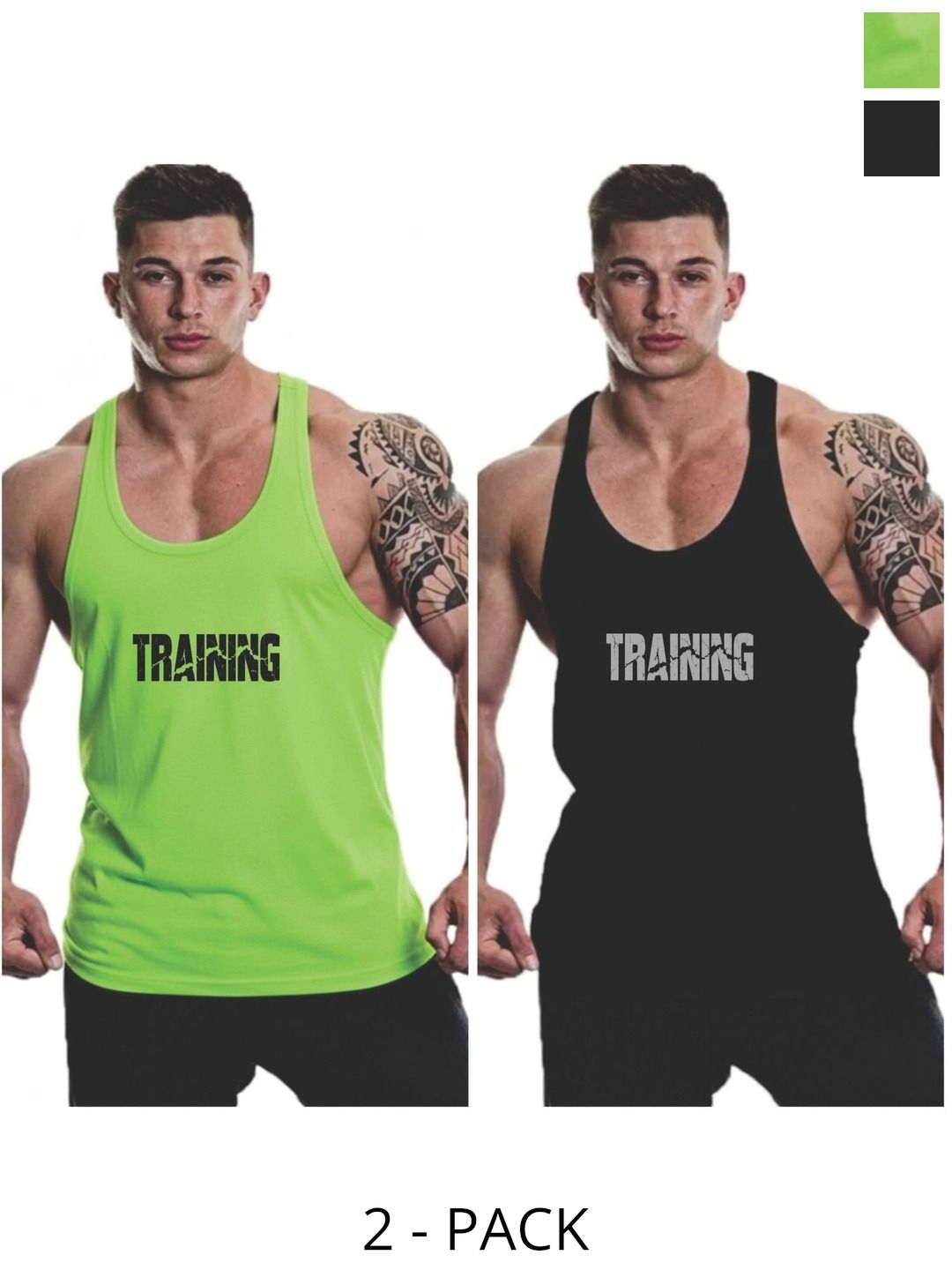 FURRR Pack of 2 Printed Assorted Cotton Blend Gym Vest-picture-23